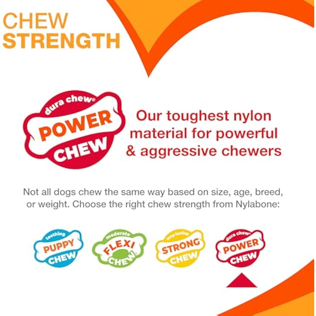Nylabone Dura Chew Extreme Tough Dog Chew Toy Bone, Bacon Flavour, XL, for Dogs over 23 kg