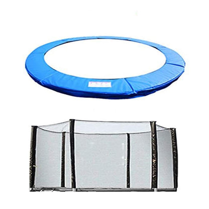 Greenbay Trampoline Replacement Safety Spring Cover Padding Pad + Safety Net Enclosure Surround 8FT Blue