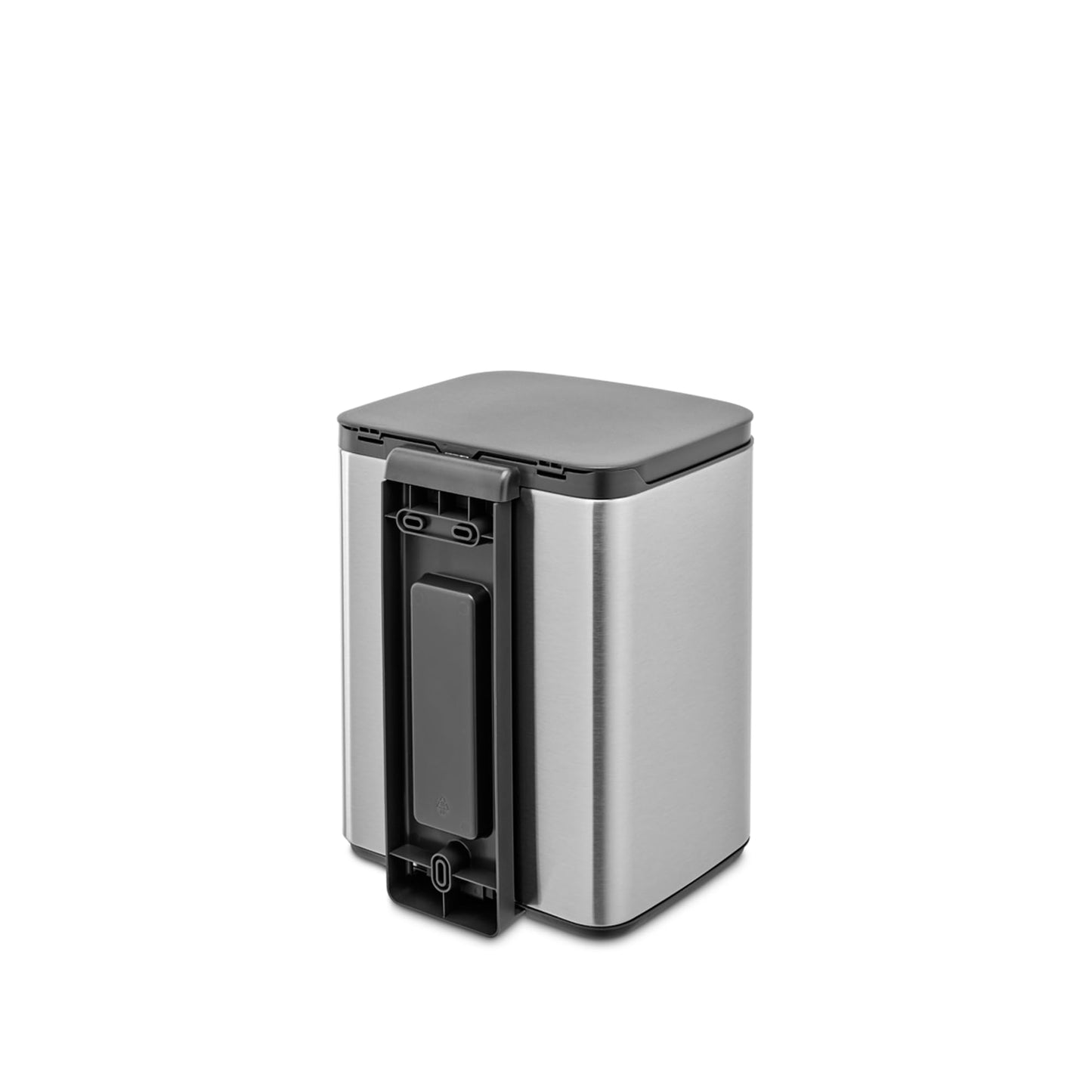 Brabantia - Bo Waste Bin 7L - Small & Stylish Rubbish Bin - Easy Open and Soft Closing Lid - Hygienic & Space Efficient - Wall Mountable