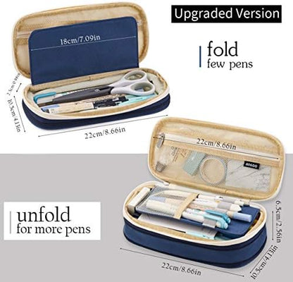 EASTHILL Big Capacity Pencil Pen Case Office College School Large Storage High Capacity Bag Pouch Holder Box Organizer