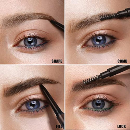 Natural Look Eyebrow Pencil, Long-Lasting & Waterproof, Precise Application, Vegan & Cruelty-Free 0.08g (104#Dark Brunette)