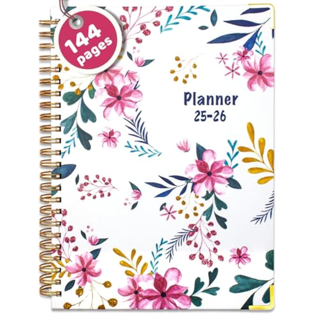 BLESWIN 2025-2026 Planner, 12 Months A5 Diary Week to View, JUL.2025-JUN.2026, Weekly Organiser Notebook, Weekly Planner Spiral Bound with Inner Pocket, Academic Diary for Life Work