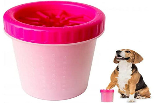 PARENCE. - Silicone Paw Cleaner for Dogs and Cats - Portable and Lightweight Cup - Silicone Brush for Cleaning Your Pets' Paws