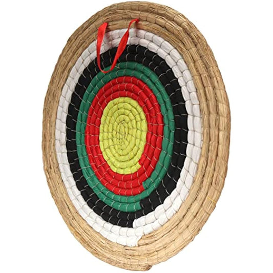 AUVIM Archery Targets for Backyard Hand-Made Straw Archery Target for Recurve Bow Compound Bow or Longbow 20 Inches Traditional Bow Arrow Target for Kids Youth Adult Archery Hunting Practice