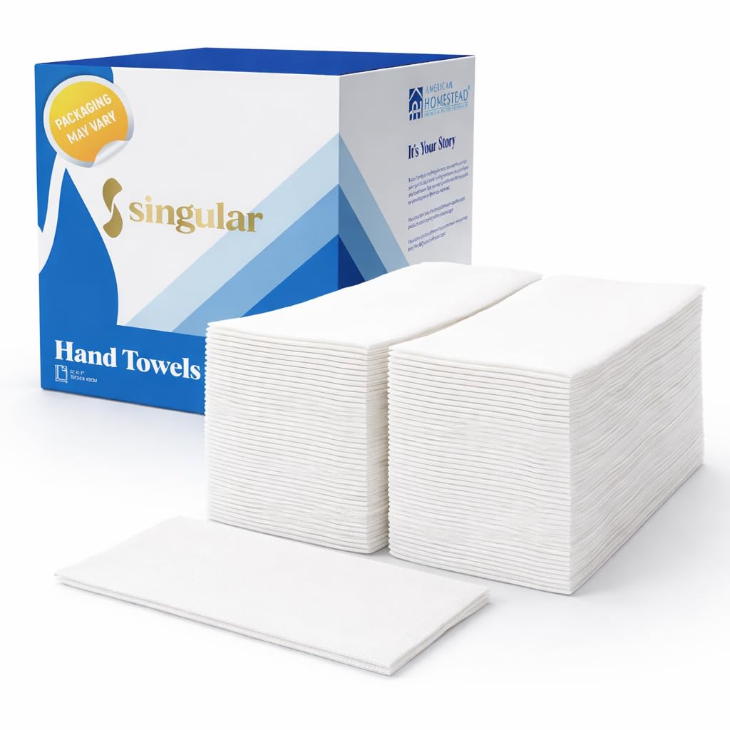 American Homestead Linen Feel Guest Towels Disposable Cloth Like Paper Hand Napkins Soft, Absorbent, Paper Hand Towels for Kitchen, Bathroom, Parties