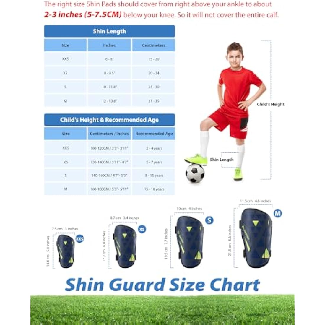 Shin Pads Boys CE Certified Airsfish Kids Football Shin Guards Breathable Non Slip Extended Adjustable Straps Lightweight Soccer Shin Pads for Boys Girls Teens Leg Calf Protective Gear