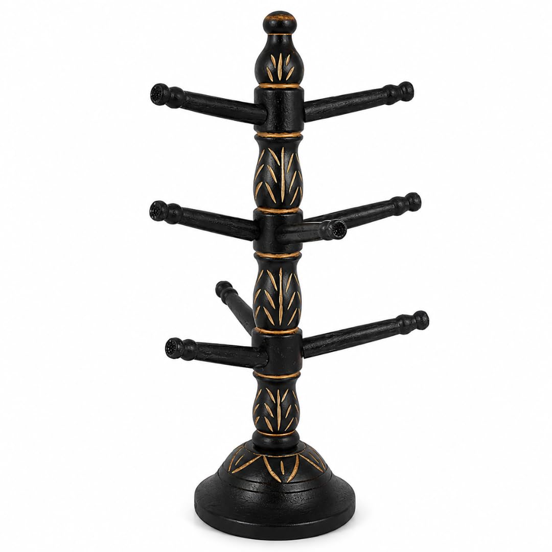 BIGNAY Wooden Bangle Stand Organizer | Bracelet & Watch Display Holder | Jewelry Storage Rack for Dressing Table, Home & Retail Display