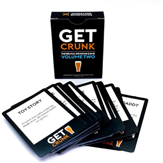 Get Crunk Volume 2 - The Brutal Card Drinking Game for Students, Pre Drinks, Stag & Hen Parties. You will be abused!