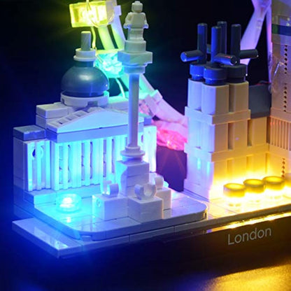 BRIKSMAX Led Lighting Kit for Architecture London Skyline Collection-Compatible with Lego 21034 Building Blocks Model- Not Include the Lego Set