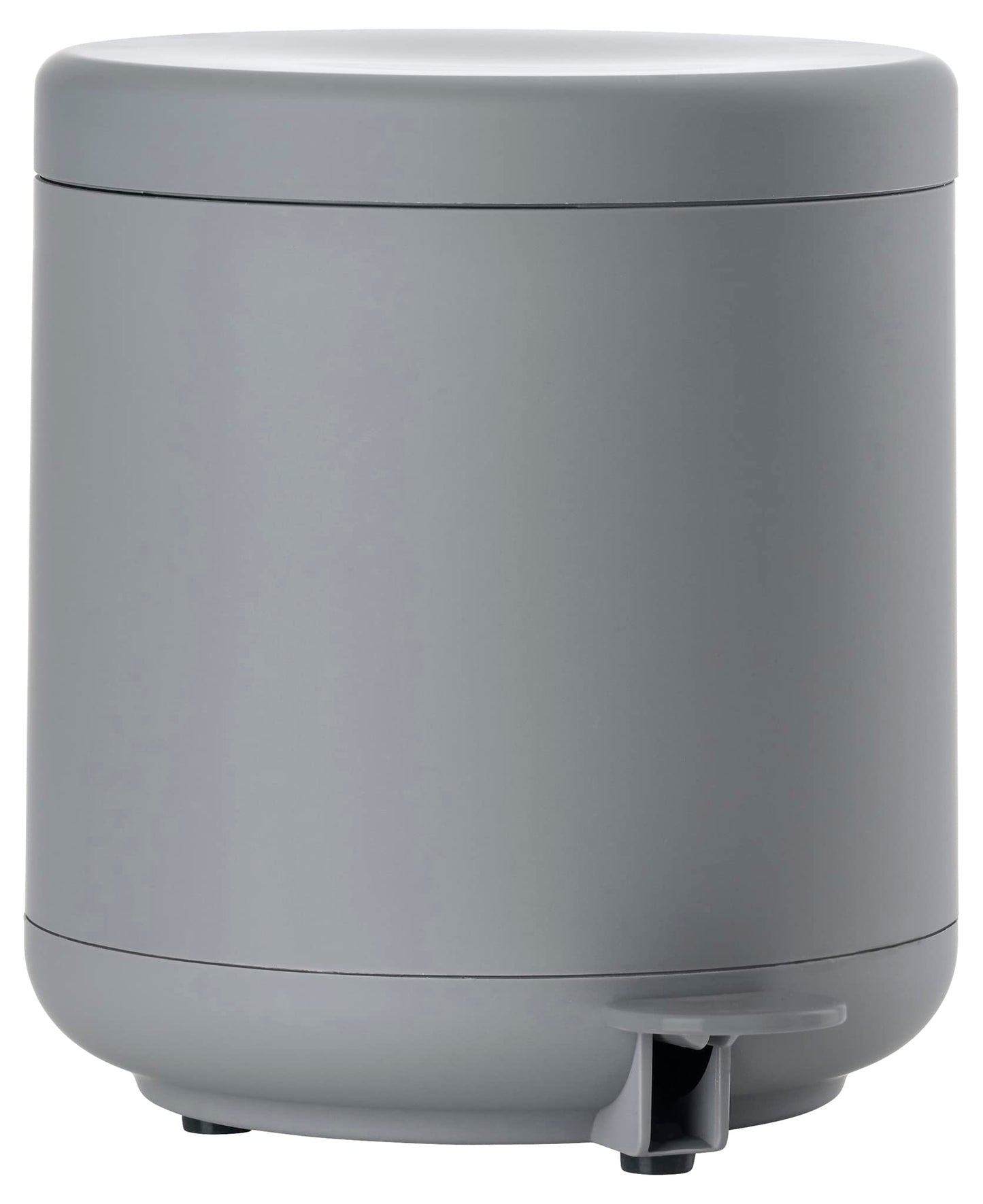 Zone Denmark Ume Bathroom Cosmetic Bin with Lid for Bathroom with Removable Inner Bucket and Soft-Close Diameter 19.5 cm Height 22 cm 4 Litres Grey
