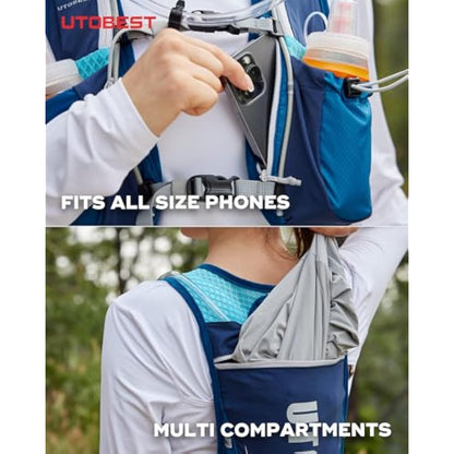 UTOBEST Running Backpacks Lightweight Hydration Pack Functional Running Vest 5L
