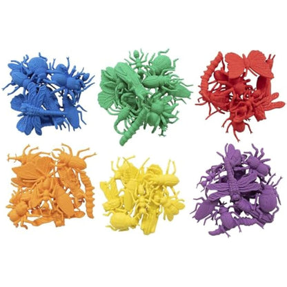 a2bsales Sorting Counters Starter Packs - Early Learning & Motor Skills Maths Toy - SEN Montessori (Bug - 24 Pk)