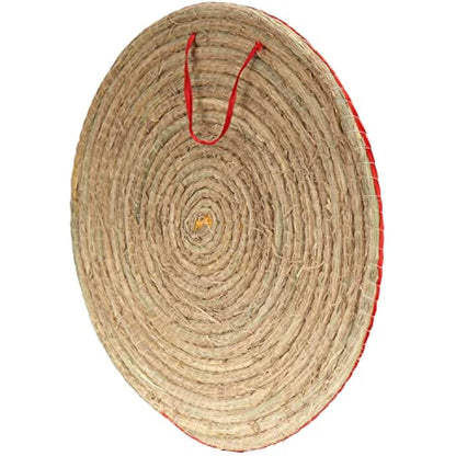 AUVIM Archery Targets for Backyard Hand-Made Straw Archery Target for Recurve Bow Compound Bow or Longbow 20 Inches Traditional Bow Arrow Target for Kids Youth Adult Archery Hunting Practice