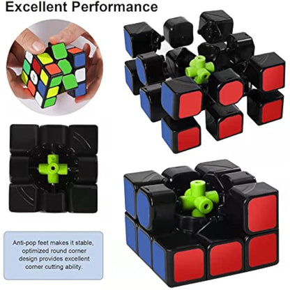 ROXENDA Speed Cube Set, 2X2 3X3 Speed Cube Original Fast Cube with Instruction (Original)