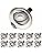10X Sanlumia LED Tilt Ultra Slim Spotlight, Round Recessed Ceiling Downlight, 5W 450lm, 6400K Cool White, Satin Nickel Finish