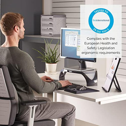 Fellowes Smart Suites Adjustable Monitor Stand, Black
