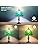 MIAOKE Stained Style Table Lamp, Vintage Table Lamp, Handcraft, Stained Glass Lampshade, Table Lamps for Bedroom, Bedroom, Study, Office (Green Pearl)