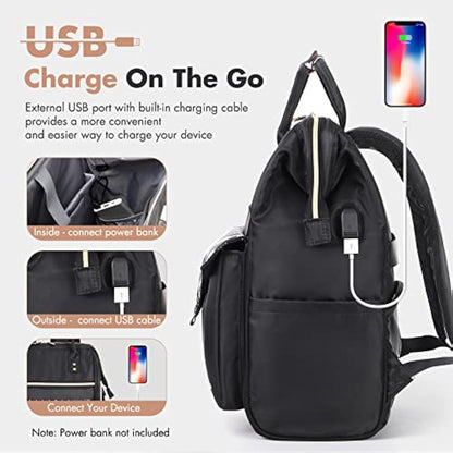 Lekesky Backpack Womens Travel Backpack Extra Large Rucksack Bag for Women Men Overnight Backpack Weekender Backpack,17.3" Backpack,Black
