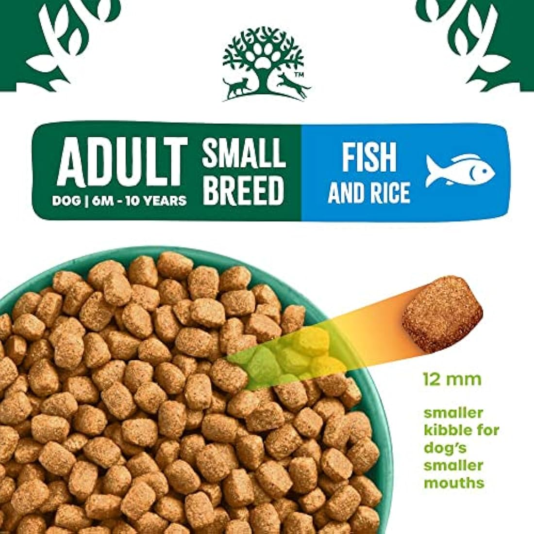 James Wellbeloved Complete Dry Adult Small Breed Dog Food Fish and Rice, 7.5 kg