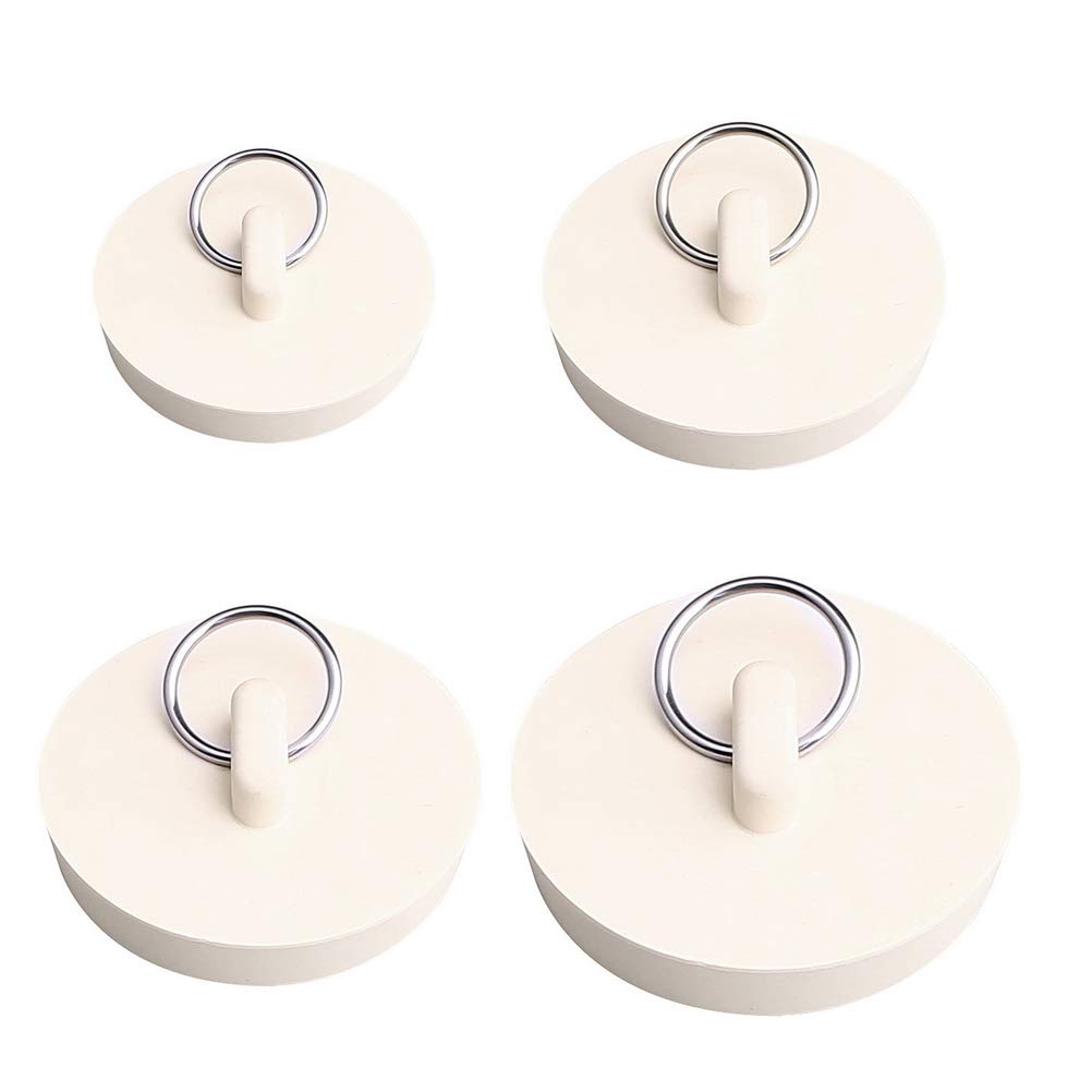 nuoshen 4 Pcs Bath Plugs,Sink Plug Rubber Drain Stopper