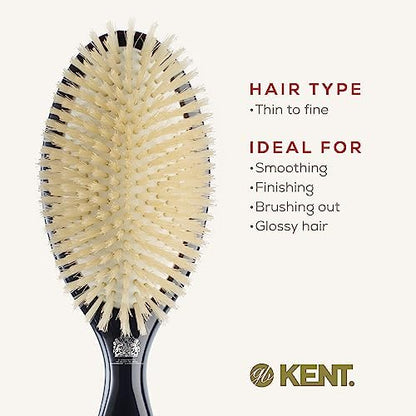 Kent Large Pure Soft White Bristle Cushioned Brush - CSGL (PACK OF 1)