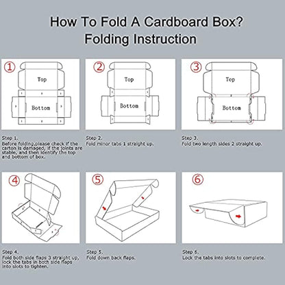 RLAVBL 25 Pack 153x102x76 mm (6x4x3 in) Shipping Boxes Small White Corrugated Cardboard Box for Packing Mailing