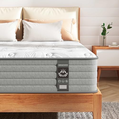 CIUANCE Single Size Mattress 3FT, 10 Inch Gel Infused Single Mattress with Individual Pocket Springs for Ultimate Support & Pressure Relief