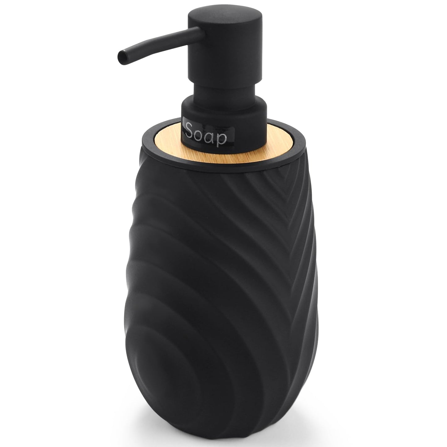 Hand Soap Dispenser Bathroom Bamboo with Texture, Soap Dispenser Kitchen