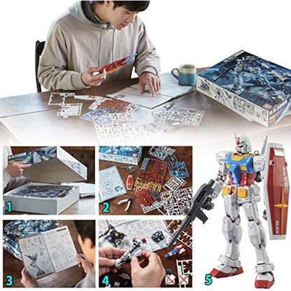 Bandai Model Kit GUNDAM - MG Wing Gundam Zero Custom 1/100 - Model Kit, Multicolor, 129454