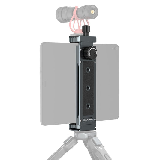 Leaplumin Tripod Adapter for iPad & Tablet, Aluminum Holder with 1/4" Screw, Universal Mount for iPad Mini & Most Tablets (4.7"-12.9")