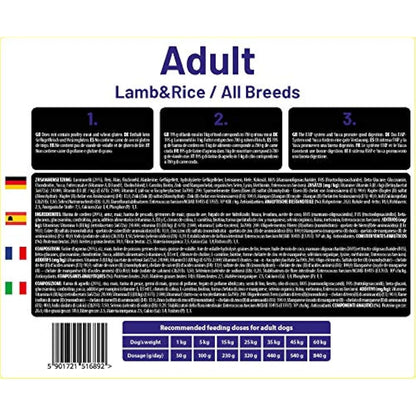 The Hunger of the Wolf Dry Dog Food - For All Breeds, Delicate Formula with Lamb and Rice, Adult - 14 kg (Pack of 1)