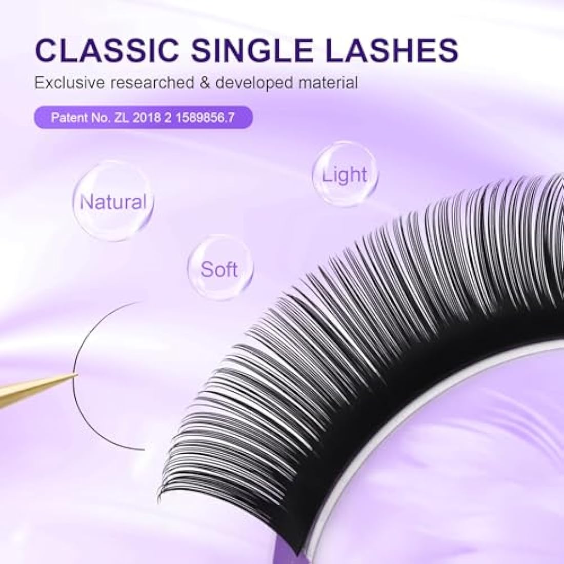 NAGARAKU 5 Trays Eyelash Extensions Supplies Classic 1:1 Lashes Individual Volume Lash Extensions Soft Single Natural Eyelashes Matte Black 16 Rows (0.07mm C Curl 9/10/11/12/13mm in 1 Pack)