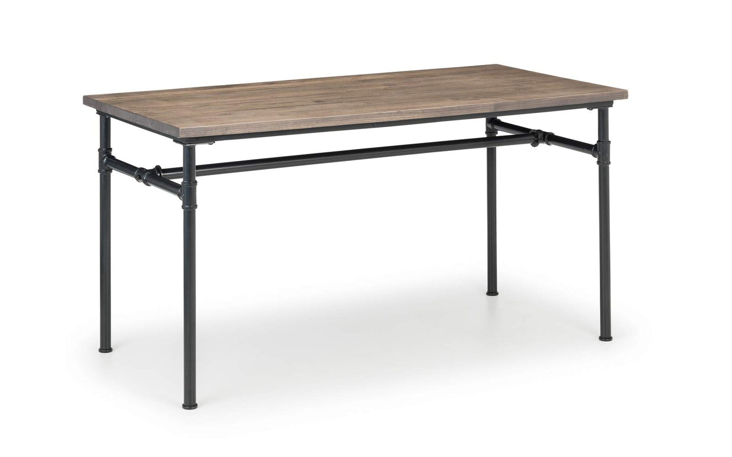 Julian Bowen Carnegie Dining Table for 4, Mocha Elm - H75 x W140 x D70cm