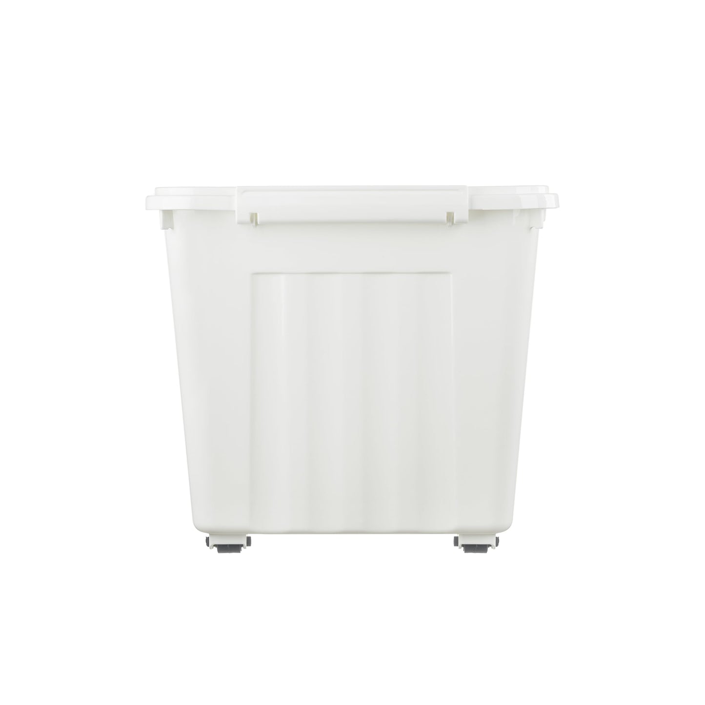 Cetomo 55L*6 Storage Boxes with Lids, Plastic Storage Box with Wheels and Secure Side Latches, Stackable & Nestable Organizer for Home, Office