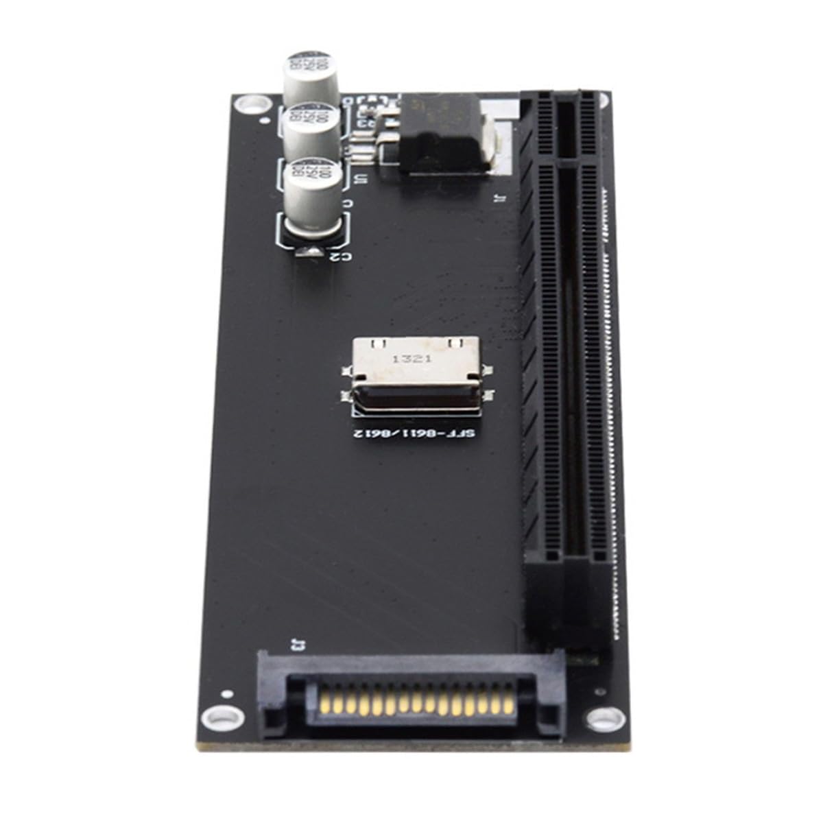 VOANZO Oculink SFF-8611/8612 to PCI-E 4.0 x16 Expansion Card with SATA Power Connector for External Graphics Cards