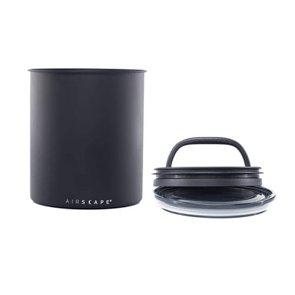 Airscape Coffee Storage Canister (1.1 kg Dry Beans) - Extra Large Kilo Size Food Storage Container, Patented Airtight Two Way Valve Lid Pushes Air Out