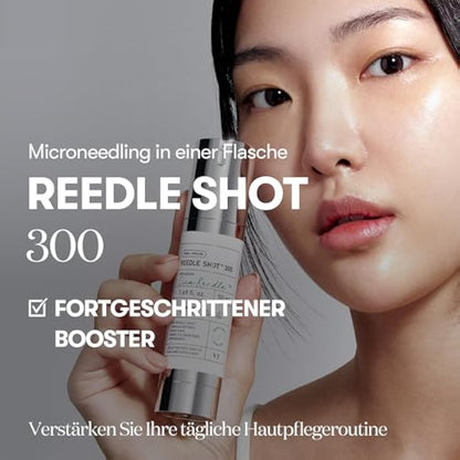 VT COSMETICS CICA Reedle Shot 300, Spicule Microneedling Serum for Pore Care & Exfoliation, Exosome & Centella Asiatica for Glass Skin, Smooth Skin Texture, Korean Skin Booster (1.69 Fl Oz / 50ml)