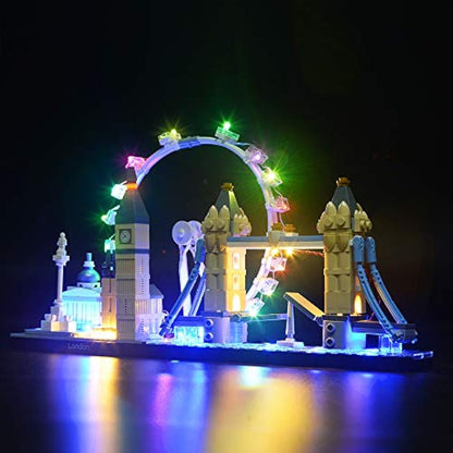 BRIKSMAX Led Lighting Kit for Architecture London Skyline Collection-Compatible with Lego 21034 Building Blocks Model- Not Include the Lego Set