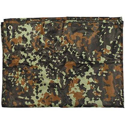 MFH 50316 Multi-Purpose tarp Stain 300 cm x 200 cm, Pack of 1, Polyester, Camouflage, 200 x 300 cm