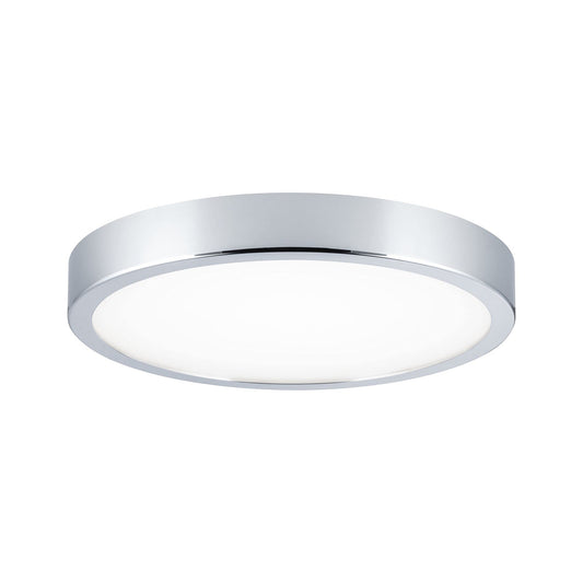 Paulmann 70882 Aviar Ceiling luminaire LED Panel Ceiling lamp Flat Ceiling Light IP44 Splash-Water Protected 20W Bathroom lamp Chrome Including lamp
