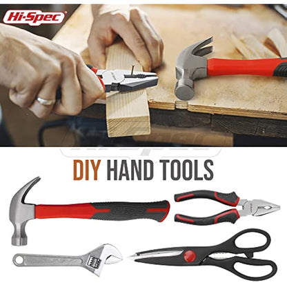 Hi-Spec 54pc Home & Office DIY Tool Kit Set. Complete Household Tool Box with Essential Hand Tools Included for Basic Repairs, Maintenance & Home Improvement Projects