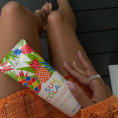 Onyx Suncolada Sunbed Cream | Deep Tan Bronzer & Accelerator for Smooth, Streak Free Finish | Outdoor & Indoor Lotion Enhancer | Moisturising Formula for Long Lasting Results