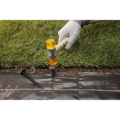 GardenMate 2m x 10m sheet woven weed control fabric - UV stabilised 100gsm landscape ground cover membrane