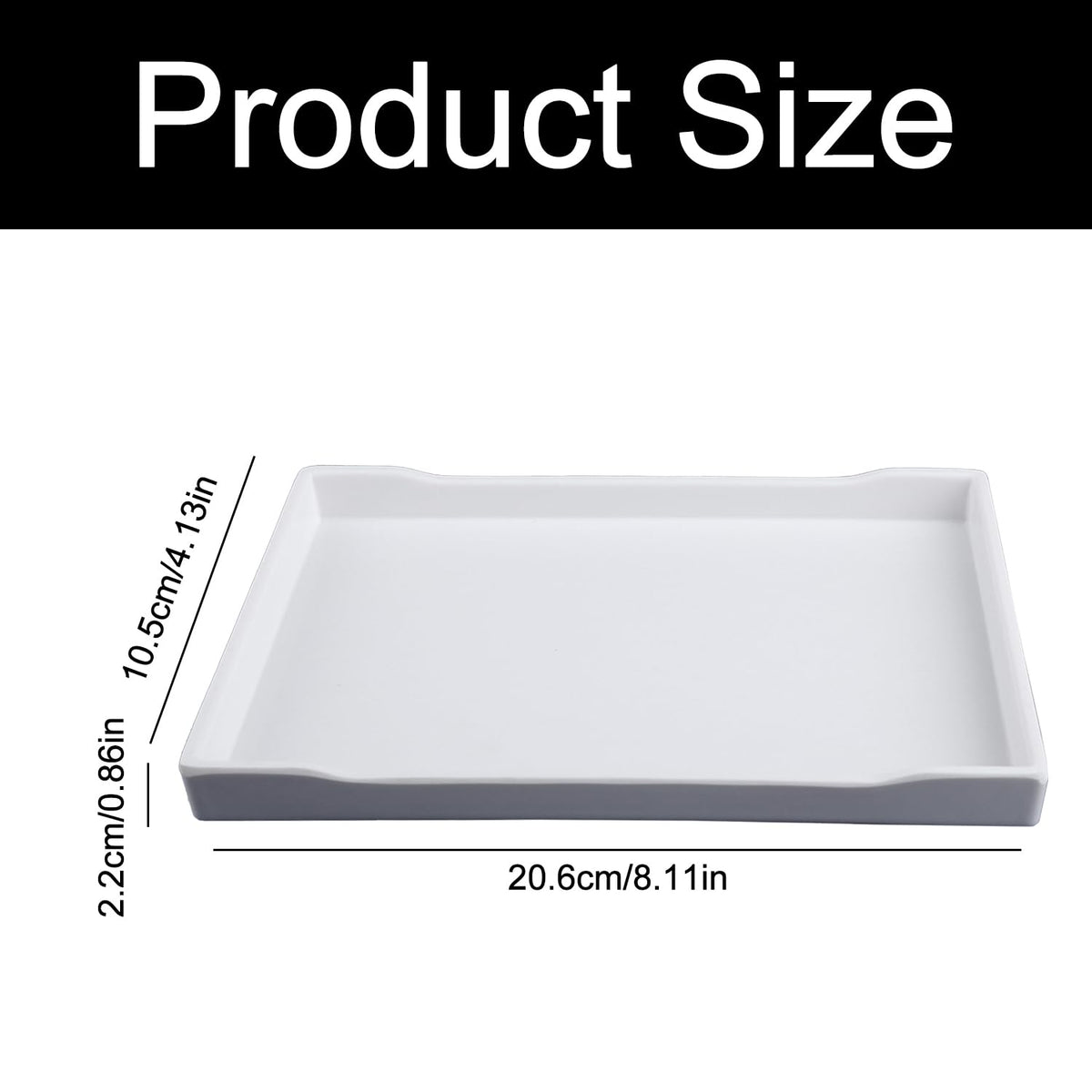 Luckious Bathroom Tray Storage, Wood Grain Style Dresser Tray, Non-Slip Rectangular Small Tray, Jewelry Tray Racks for Perfume, Skincare