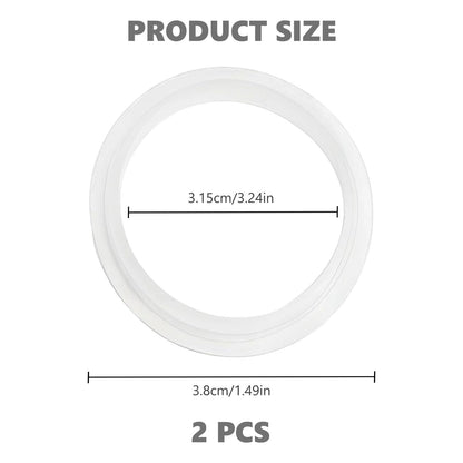 2pcs O-Rings Seal Rubber Gasket, Bathroom Sink Drain Plug Stopper Rubber Seal Ring, Sink Gaskets Bath Plug for Bathroom 31.5/38mmTransparent