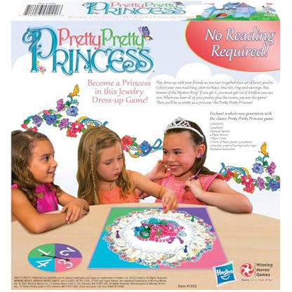 Pretty, Pretty, Princess with 1990's Artwork by Winning Moves Games USA, a Delightful Jewelry Dress-Up Game for 2-4 Players, Ages 5 and Up (1222)