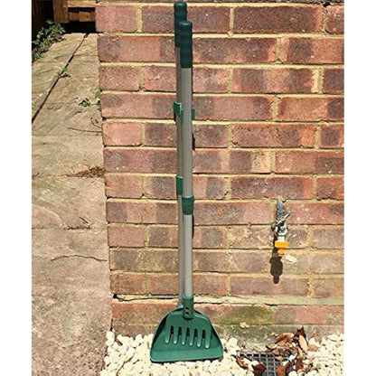 MDC Arms Length Pooper Scooper for Dogs – No-Bend Pet Waste Picker with Rake and Scoop – Ideal for Grass or Paths – Easy Clean Garden Waste Remover – Long Handle & Lightweight Design