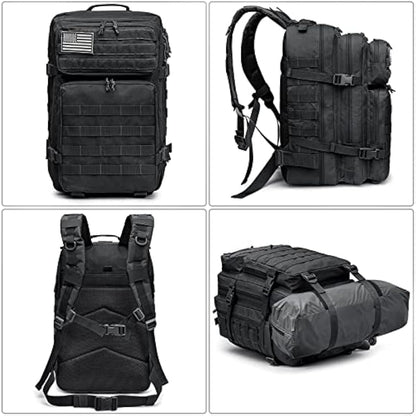 G4Free 40L Molle Backpack Large Pack Molle Shoulder Bag Rucksacks Daypack for Outdoor Hiking Camping Trekking Hunting