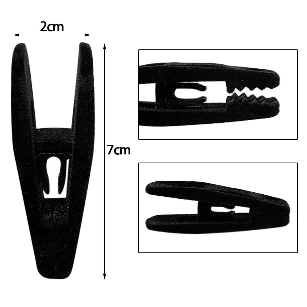 Yyyuluo 20 PCS Velvet Hangers Clips Non-Slip Clothes Pins Set Slim Line Strong Finger Clips Removable Trouser Clip for Fixing Pants Skirt Cloth