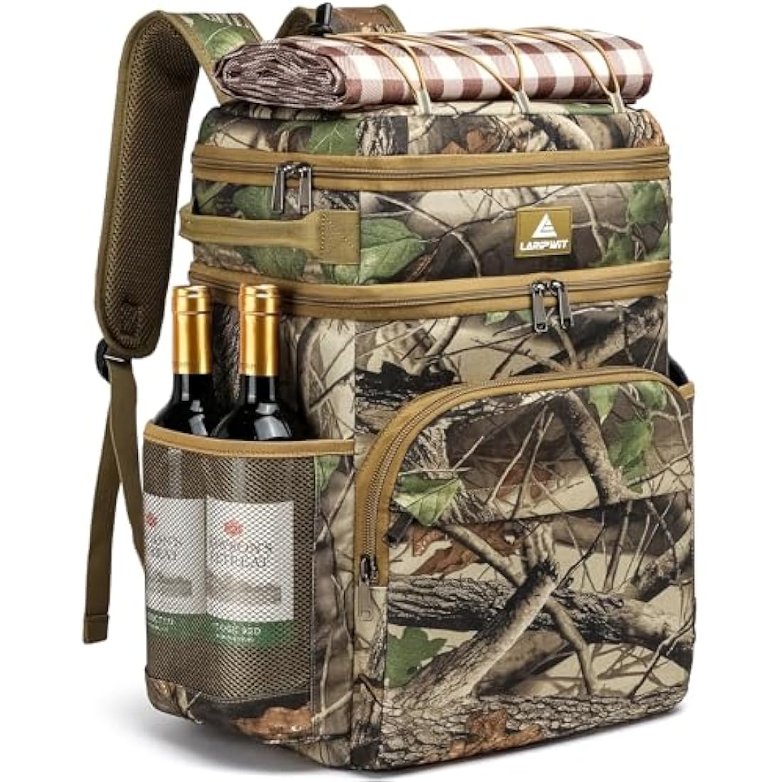 Laripwit Cooler Backpack 54 Cans Insulated Cool Bag Rucksack Leak-Proof Picnic Backpack for Men Women - Perfect Large Soft Cooler Rucksack for Travel, Camping, Lunch, Beach